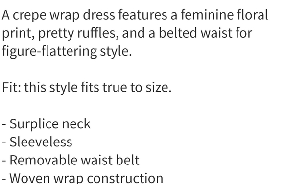 NWT Max Studio Ruffle wrap dress size large - Picture 6 of 15